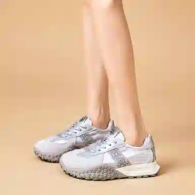 公猴 透气 厚底增高 防滑耐磨 低帮 生活休闲鞋 女款