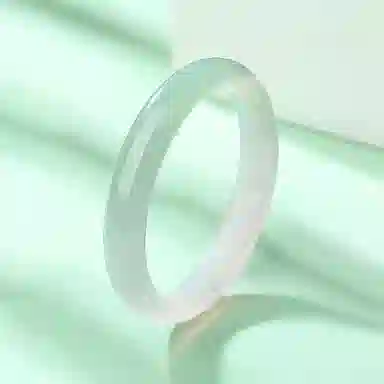 周百福 美人镯 国潮风古风新中式复古叠戴镯子叮当镯扁条手饰 汉服旗袍古风  玉髓 手镯 男女同款情侣款