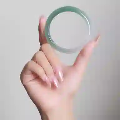 周百福 美人镯 国潮风古风新中式复古叠戴镯子叮当镯扁条手饰 汉服旗袍古风  玉髓 手镯 男女同款情侣款