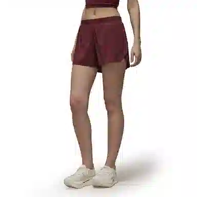 Y-3 Run Shorts Burgundy