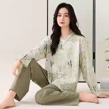 歌倩雅 带胸垫套头舒适可外穿家居服睡衣礼盒 女款 图色