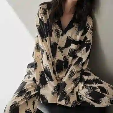 歌倩雅 休闲高级感轻奢舒适家居服可外穿睡衣礼盒 女款 图色