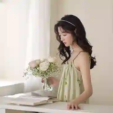 歌倩雅 纯棉薄款甜美纯欲风睡裙 女款