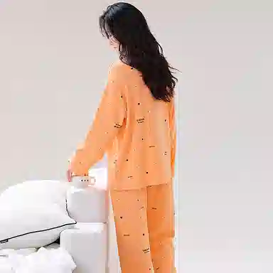 歌倩雅 带胸垫家居服加大码睡衣礼盒 女款 图色