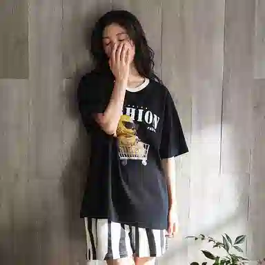 歌倩雅 夏季凉感纯棉自带胸垫睡衣套装 女款