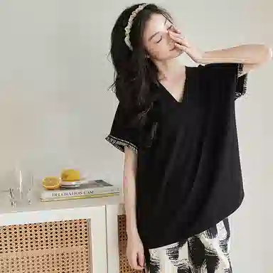 歌倩雅 时尚舒适休闲百搭睡衣套装 女款