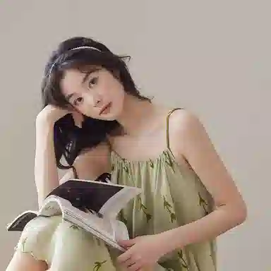 歌倩雅 纯棉薄款甜美纯欲风睡裙 女款