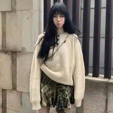 DEMAVIE Henry Collar Pullover