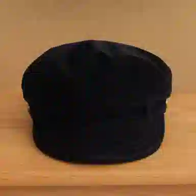 钓鱼熊 氛围感日系复古显脸小英伦平顶法式 聚酯纤维 贝雷帽 男女同款情侣款