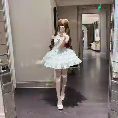 桴生 法式芭蕾风温柔纯欲小千金感洛丽塔蛋糕裙女仆装萝莉装 女款
