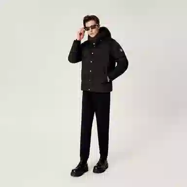 Mangano Classic Logo Hoodie Down Jacket