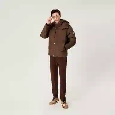 Mangano Classic Logo Hoodie Down Jacket