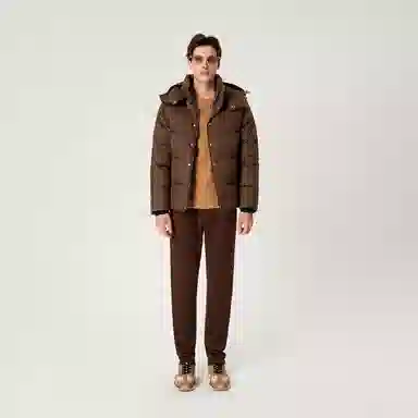 Mangano Classic Logo Hoodie Down Jacket