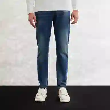 Mangano SS24 Geometric Pocket Jeans Blue