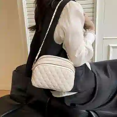 NX Doughnut Plaid Chain Shoulder Bag