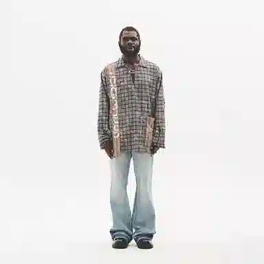 UNTILWERICH Vintage Plaid Shirt