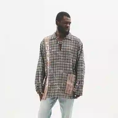 UNTILWERICH Vintage Plaid Shirt