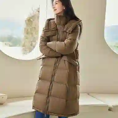 VICTORIA&VERA Hooded Down Jacket