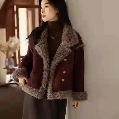 VICTORIA&VERA Suede Jacket