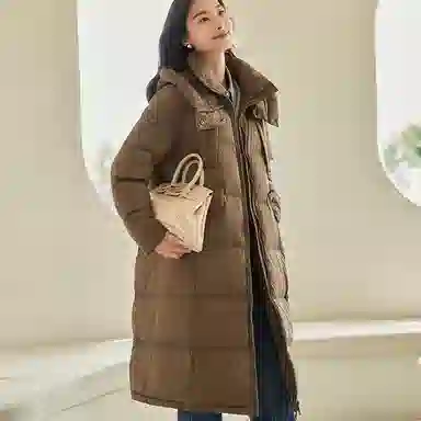 VICTORIA&VERA Hooded Down Jacket