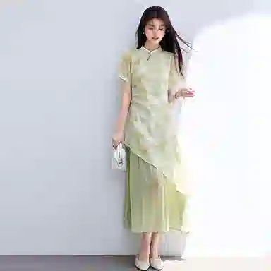 VICTORIA&VERA Vintage Qipao Dress