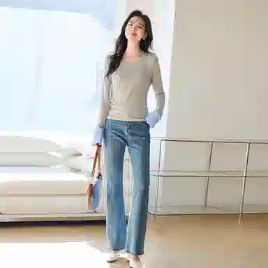 VICTORIA&VERA Slim Fit Shirt Sleeve T-Shirt