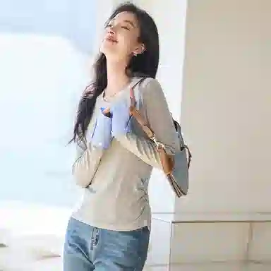 VICTORIA&VERA Slim Fit Shirt Sleeve T-Shirt