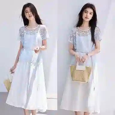 VICTORIA&VERA Lace Sleeve Set