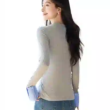 VICTORIA&VERA Slim Fit Shirt Sleeve T-Shirt