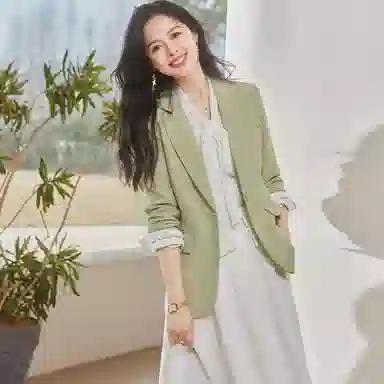 VICTORIA&VERA Spring Embroidered Blazer