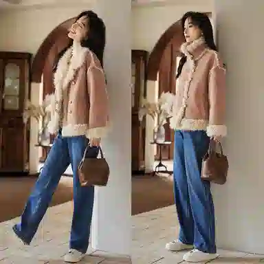 VICTORIA&VERA Suede Jacket