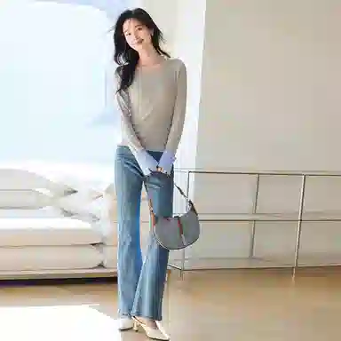 VICTORIA&VERA Slim Fit Shirt Sleeve T-Shirt