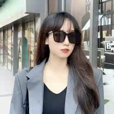 佐川 经典复古偏光  时尚  墨镜 防紫外线开车大脸显瘦 板材镜架 方形 太阳眼镜 男女同款情侣款 礼盒装