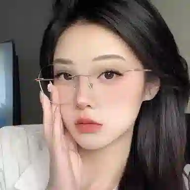 【联系客服可配度数】 佐川 多边形无边框眼镜 无框超轻纯钛素颜眼镜 纯钛 不规则形 光学镜架 男女同款情侣款 可配近视 礼盒装