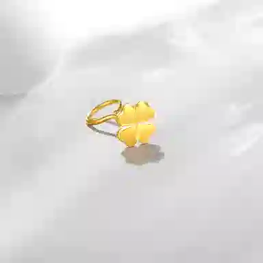 尚先生 幸运四叶草睡觉免摘养耳洞防过敏浪漫轻奢高级感小清新璀璨闪耀精致恋爱告白爱情美满 合金 耳钉 男女同款情侣款