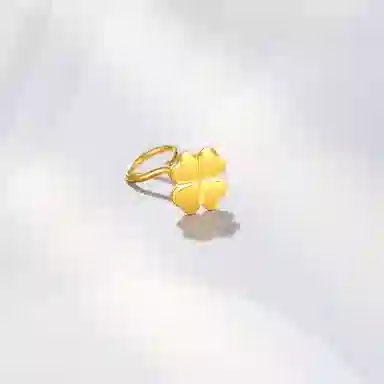 尚先生 幸运四叶草睡觉免摘养耳洞防过敏浪漫轻奢高级感小清新璀璨闪耀精致恋爱告白爱情美满 合金 耳钉 男女同款情侣款