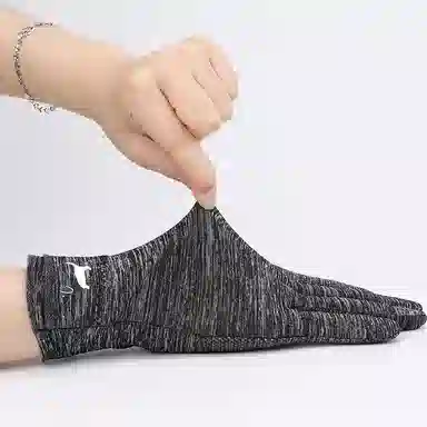 俞兆林 夏季骑行户外开车外卖防晒遮阳薄款防滑防紫外线可触屏 运动手套 女款