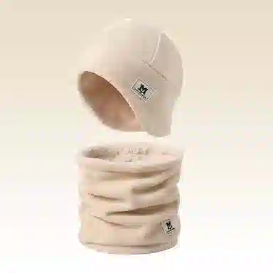 俞兆林 帽子围脖两件套男士冬季保暖滑雪护颈加绒脖套骑行登雪山面罩女防风防寒 聚酯纤维 绒线帽 男女同款情侣款