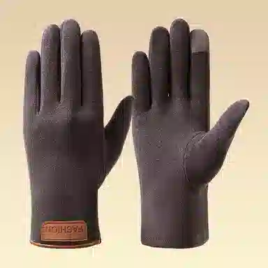 俞兆林 男士冬季德绒防寒骑电动车防风可触屏户外运动徒步登山轻暖舒服 保暖 分指手套 男款