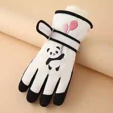 俞兆林 冬季加绒加厚保暖中大童可爱户外玩雪防风防寒防泼水 聚酯纤维 手套 儿童款