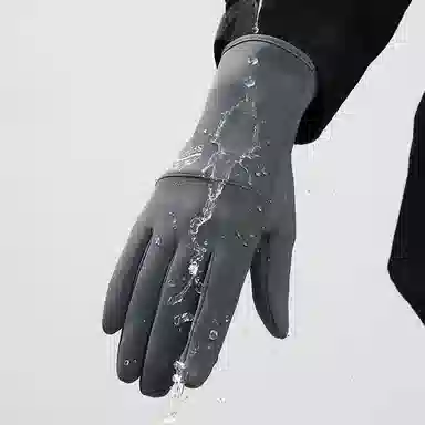 俞兆林 女士冬季滑雪触屏电动车加绒加厚保暖骑行防水防风寒防滑户外防雨 绒线手套 女款