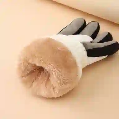 俞兆林 冬季加绒加厚保暖中大童可爱户外玩雪防风防寒防泼水 聚酯纤维 手套 儿童款