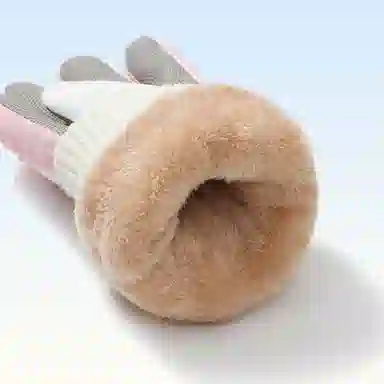 俞兆林 冬天玩雪防泼水女滑雪防寒保暖秋冬骑行电动车加绒加厚防风抗寒 聚酯纤维 手套 女款