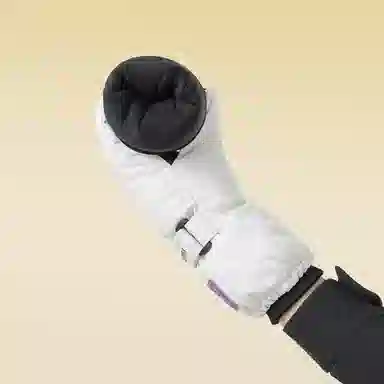 俞兆林 男女童保暖加厚滑雪防寒防泼水冬季户外玩雪防冻包指简约小学生骑车 加绒 手套 儿童款