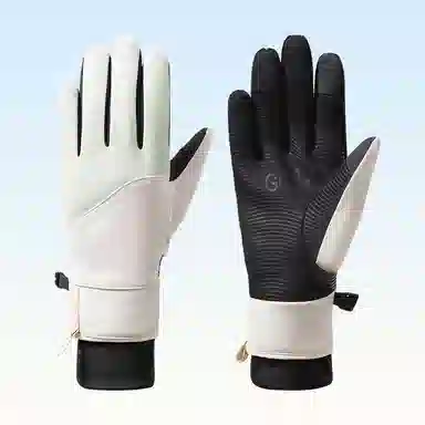 俞兆林 防滑防风冬季新款骑行电动车分指可触屏加绒防寒户外女士滑雪玩雪加棉厚实 保暖 其他手套 女款