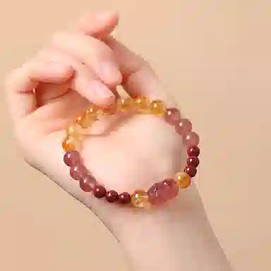 蔻斯琦 增强运势 招财转运 黄水晶 手串 女款