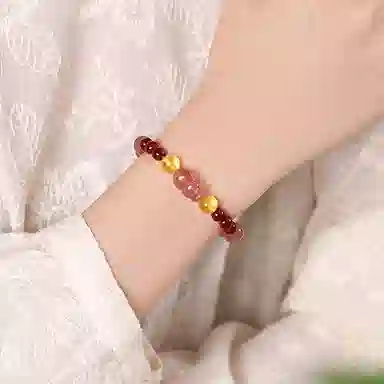 蔻斯琦 增强运势 招财转运 黄水晶 手串 女款