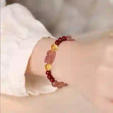 蔻斯琦 增强运势 招财转运 黄水晶 手串 女款