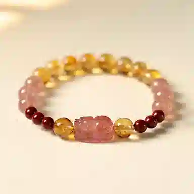 蔻斯琦 增强运势 招财转运 黄水晶 手串 女款