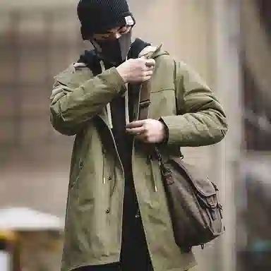 MADEN Parker Coat Military Green